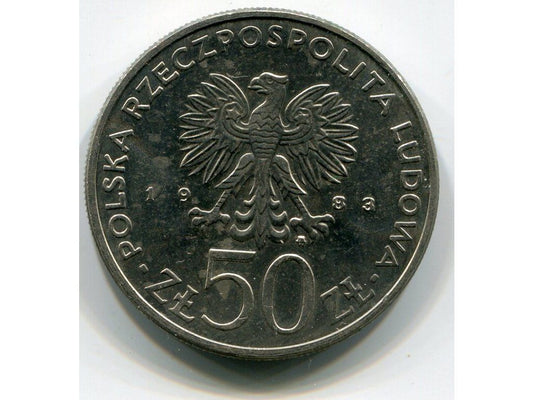 POLSKA. 50 zł 1983. Łukasiewicz.