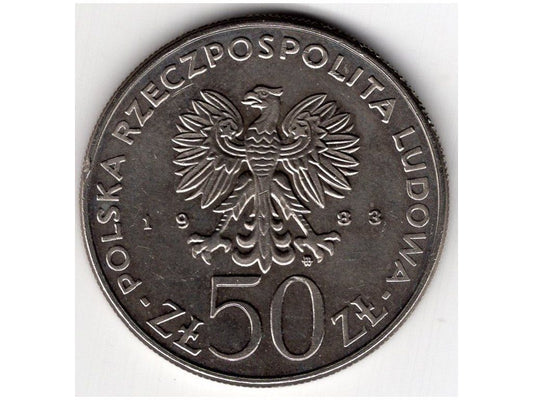 POLSKA. 50 złotych 1983. Król Jan III. Sobieskiego.