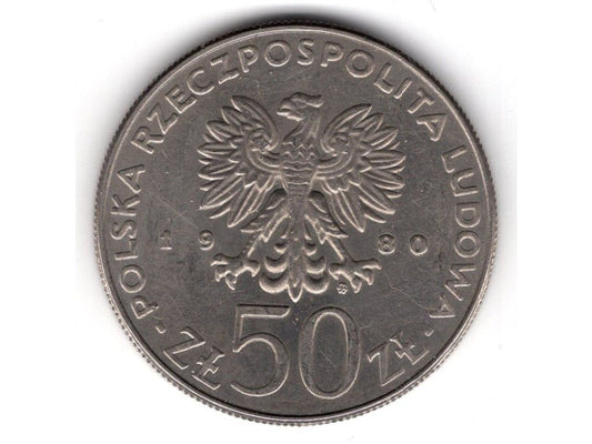 POLSKA. 50 złotych 1980. Król Bolesław I Chrobry.